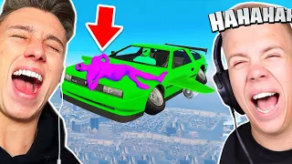 GTA 5 *NICHT LACHEN* Challenge mit iCrimax (Lachflash)😂