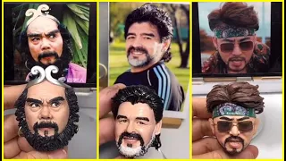 Remembering Diego Maradona, polymer clay sculpture of Argentine football legend|Clay Sculpture