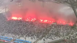 OM 2-0 Rennes | Le craquage incroyable de fumigènes du virage Depé