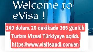 TURİST VİZESİ TÜRKİYE'YE DE AÇILDI (365 GÜNLÜK VİZE)