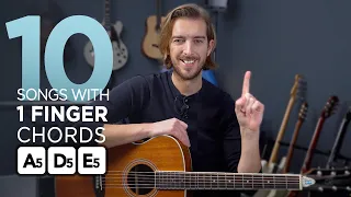 Play 10 Songs On Guitar With EASY 1 Finger Chords