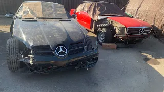 1975 Mercedes -2007 AMG Mercedes Chassis swap (Convertible swap part 1)