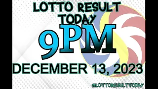 Lotto Result Today 9pm December 13, 2023 WEDNESDAY Ez2 Swertres
