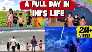 A full day in ini's life(Sunday special vlog)|வாங்க ஊர் சுற்றலாம் ini's உடன்|VGP Marine kingdom-ECR