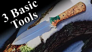 How to make a knife with basic tools Pt-2 the finale!