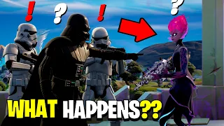 What Happens if Boss Darth Vader & Stormtroopers Meets Boss Herald Fortnite!