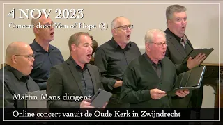 Concert door Men of Hope vanuit de Oude Kerk in Zwijndrecht (2)
