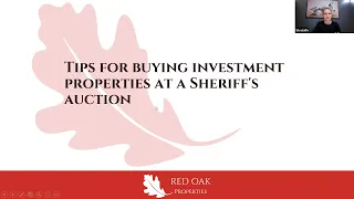 Tips for buying an investment property at a Sheriff's auction