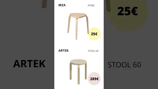 12 designer lookalikes from IKEA | High-end furniture, IKEA prices #shorts #furniture #ikea #design