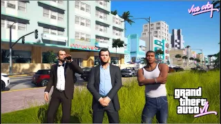 When Michael, Trevor & Franklin visits VICE CITY