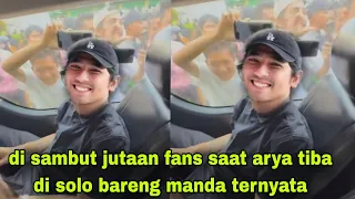 luar biasa penyambutan arya saloka dan amanda manopo di kota solo di banjiri fans hingga