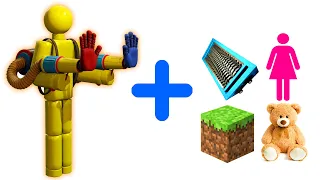 Player + Girl Plush Shredder Minecraft = ??? Poppy Playtime Animation