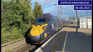 Trains at Ashford International - 04.08.2023