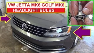 How to Remove and Replace Headlight Bulb on VW Jetta MK6 Vw Golf MK6