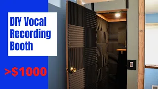 DIY Home Recording Booth *BEST 2023* // Step by Step