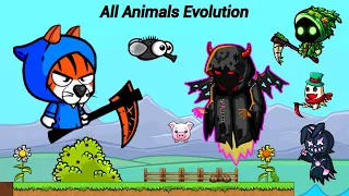 All Animals Evolution And Tiger Reaper (EvoWorld.io) Enemies