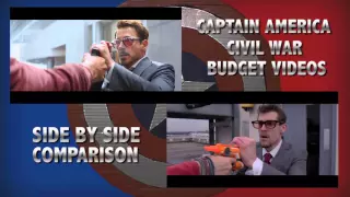 Captain America: Civil War Trailer (Side By Side Comparison) - Budget Videos