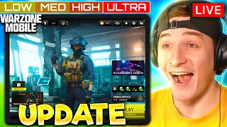 HUGE UPDATE - 120 FPS & MAX GRAPHICS - WARZONE MOBILE LIVE