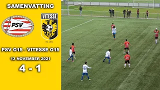 Ruime nederlaag Vitesse O15 bij PSV O15