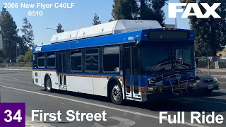 Fresno FAX 2005 New Flyer C40LF (0510) Full Ride