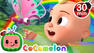 JJ's Rainbow Butterfly Song | Animal Time | CoComelon Nursery Rhymes & Kids Songs