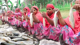 Carp Fish & Winter Vegetable Traditional Curry Recipe - Delicious Fish Curry Cooking in Village