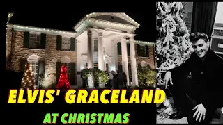 Go Inside Elvis Presley’s Mansion at Christmas and Night