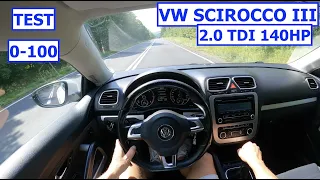 2010 VW Scirocco 2.0 TDi 140HP Coupé | POV Test Drive | 0-100 | Specs | Exterior& Interior