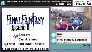 Final Fantasy Legend II (Glitchless) by Gyre (RPG Limit Break 2017 Part 40)
