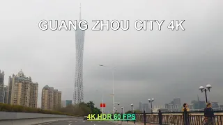 Relaxing Driving Tour - Guangzhou  Downtown Streets - China City |4K HDR| ASMR