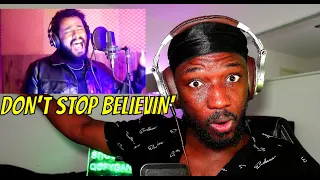 Don't Stop Believin' - Gabriel Henrique (Cover) | REACTION (Portuguese Translation)