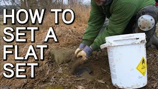 HOW TO Set A Flat Set For Coyote Trapping