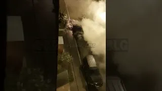 В Благовещенске ночью сгорел легковой Lexus, подозревается поджог