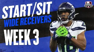 2021 Fantasy Football - MUST Start or Sit Week 3 Wide Receivers -  Every Match Up!!!