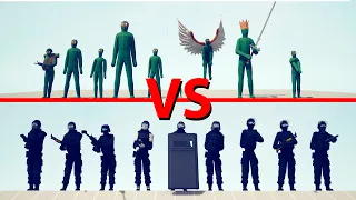 ZOMBIE Team vs SWAT Team - Totally Accurate Battle Simulator TABS