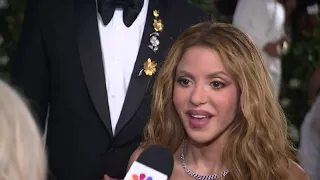 Shakira shares what it's like at her first Met Gala and the idea behind her dress
