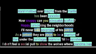 Aesop Rock Marble Cake LYRICS HIGHLIGHTED RHYMES