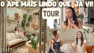 Tour Apê Boho Inspirador e cheio de DIYs! Tem até Jacuzi Julie Couto MANO DO CÉU!!! parte 1