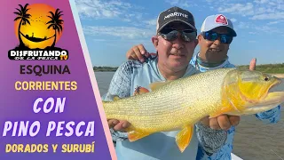 Disfrutando de la pesca en Esquina Corrientes con Pino Pesca