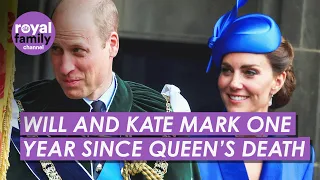 William And Kate Mark One Year Since Queen’s Death