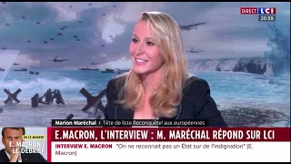 MARION MARÉCHAL RÉAGIT AU 20h de MACRON LCI