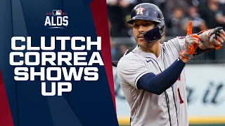 CORREA COMIN THROUGH! Carlos Correa puts Astros up in ALDS Game 4 with 2-run double!