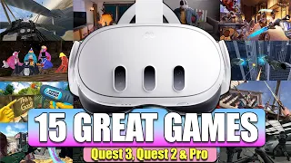 15 GREAT Games for a Good Time on Quest 3 & Quest 2 (MR, VR)