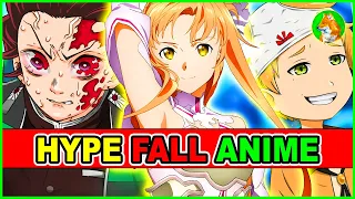 HYPE! Upcoming Fall Anime YOU CANNOT Miss! | SAO, Demon Slayer, JoJo Part 6, Mushoku Isekai Anime