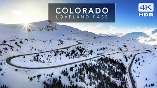 ❄️ Loveland Pass after Snow Storm Rocky Mountains Colorado  - Winter wonderland [4K]