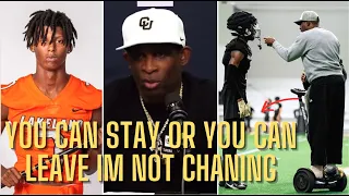 Deion Sanders IS DONE WITH Cormani McClain "YOU CAN STAY OR YOU CAN GO IM NOT CHANGING FOR NO ONE"