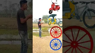 Mahindra wheel to Scuter, rikshaw, toto, tractor - funny vfx video 🤣