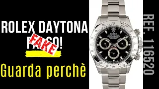 Rolex Daytona falso: guarda perché