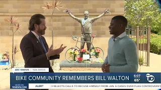 Bike community remembers Bill Walton