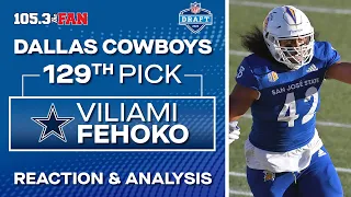 Cowboys Draft Viliami Fehoko, SJSU DE With 129th Pick In The 2023 NFL Draft | 2023 NFL Draft